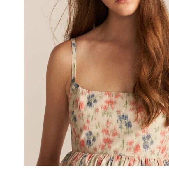 New Rebecca Taylor Emma Sleeveless Long Midi Dress In Multi Combo NWT Size 8 - Picture 5 of 17